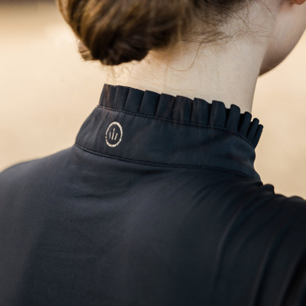 KINGSLAND LS SHIRT FIORI WITH PLEAT COLLAR DETAIL