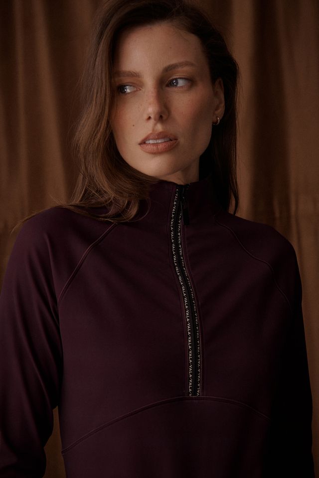VALA CLOUDLINE 1/2 ZIP LONGSLEEVE TOP