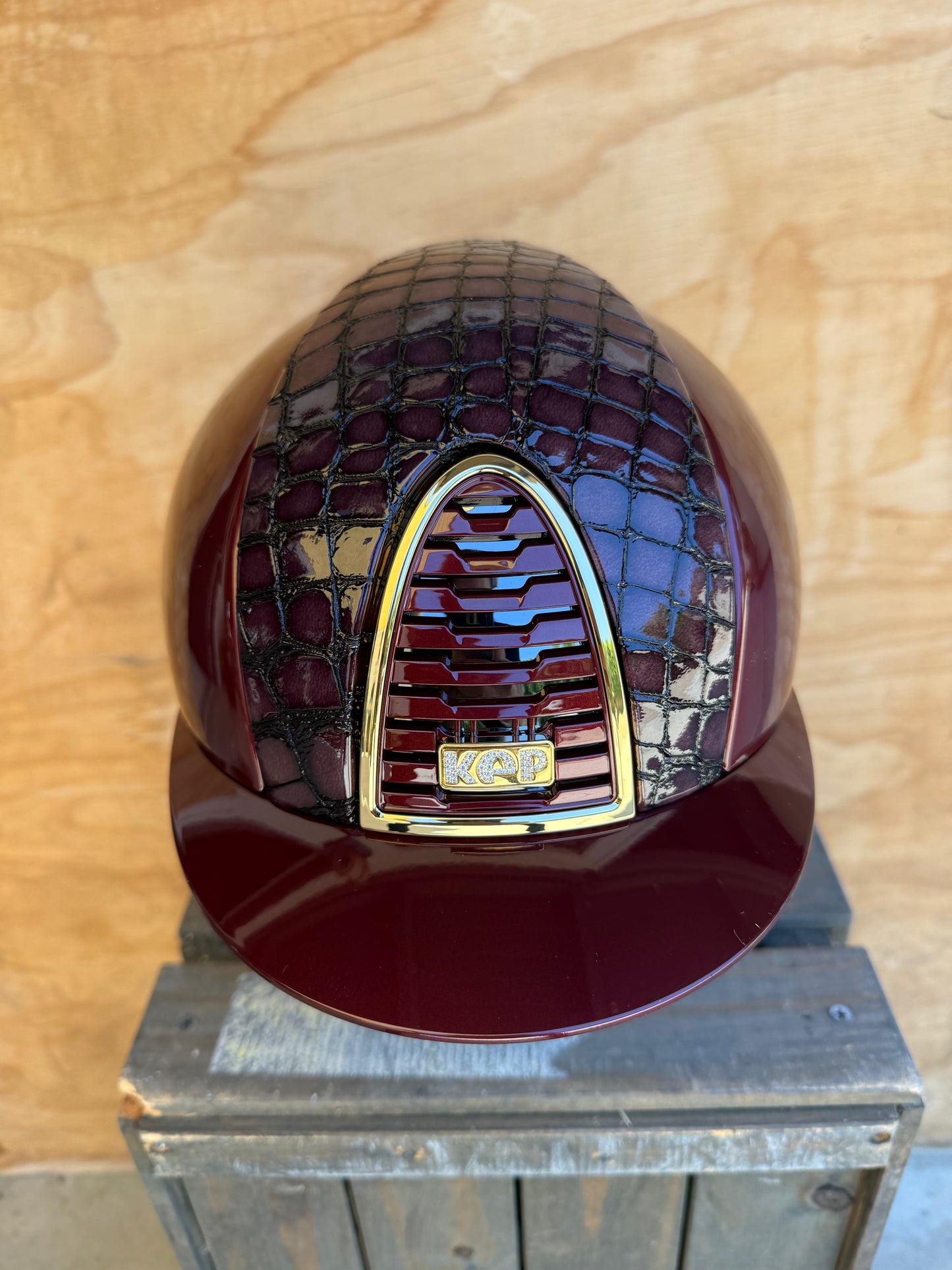 KEP POLISHED BURGUNDY WITH CUSTOM DENIRO LEATHER
