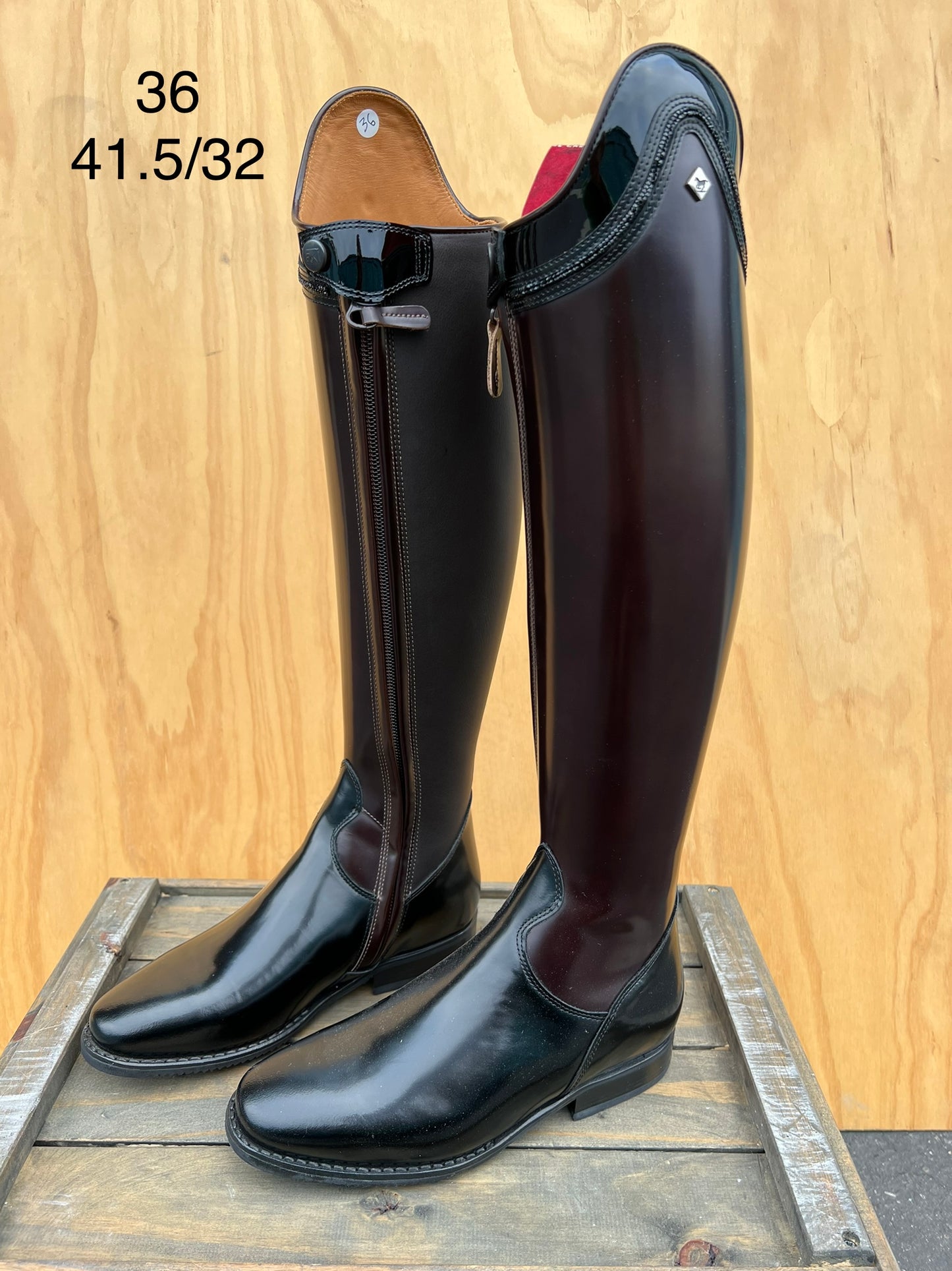 Sale** DENIRO DRESSAGE BOOT BELLINI SIZE 36 WIDTH 32 HEIGHT 41.5