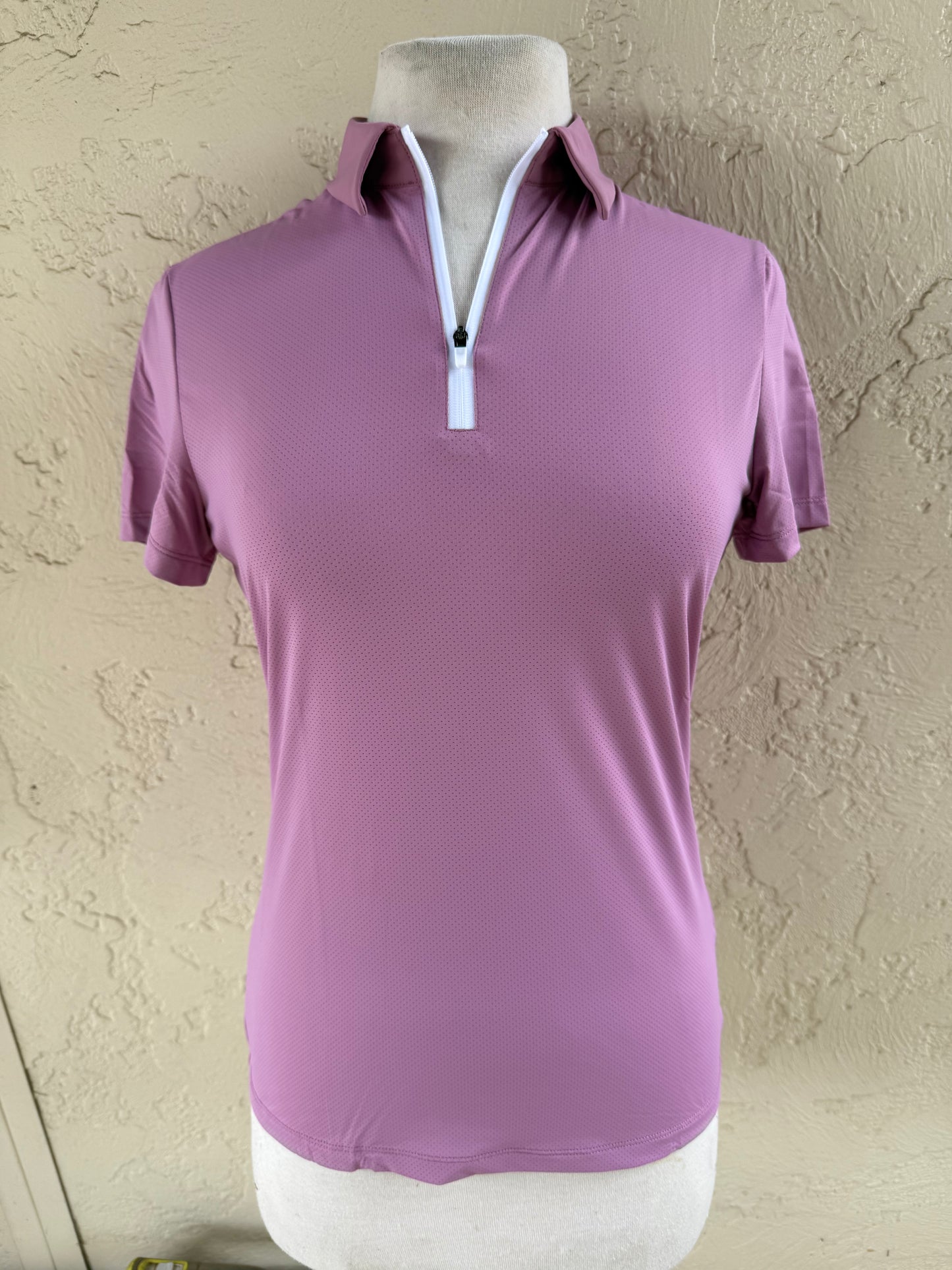RG LIGHT WEIGHT TECH JERSEY ZIP POLO