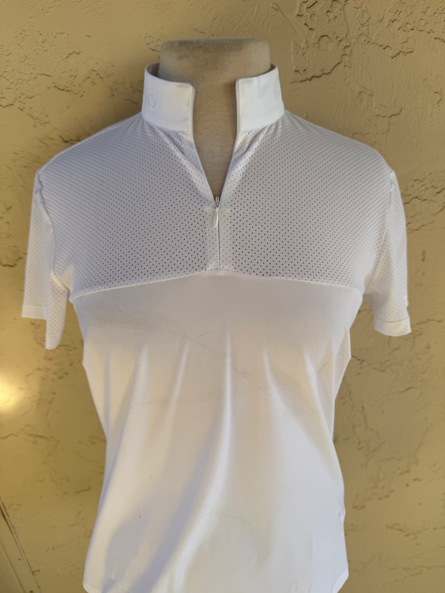 CAVALLERIA TOSCANA LIGHT WEIGHT PERFORATED SS SHOW SHIRT