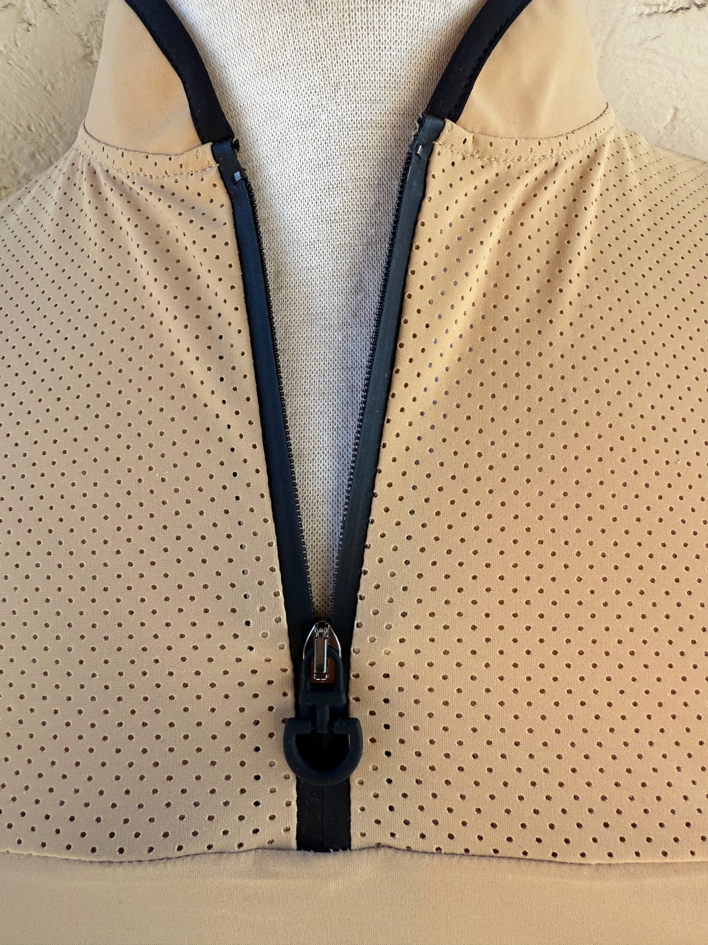 CAVALLERIA TOSCANA LIGHT WEIGHT TECH PERFORATED LS ZIP