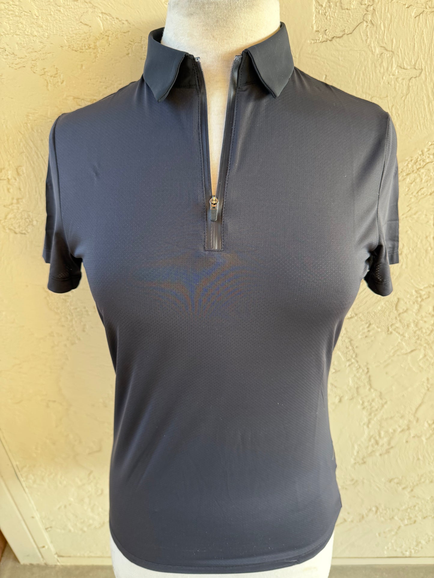 RG LIGHT WEIGHT TECH JERSEY ZIP POLO