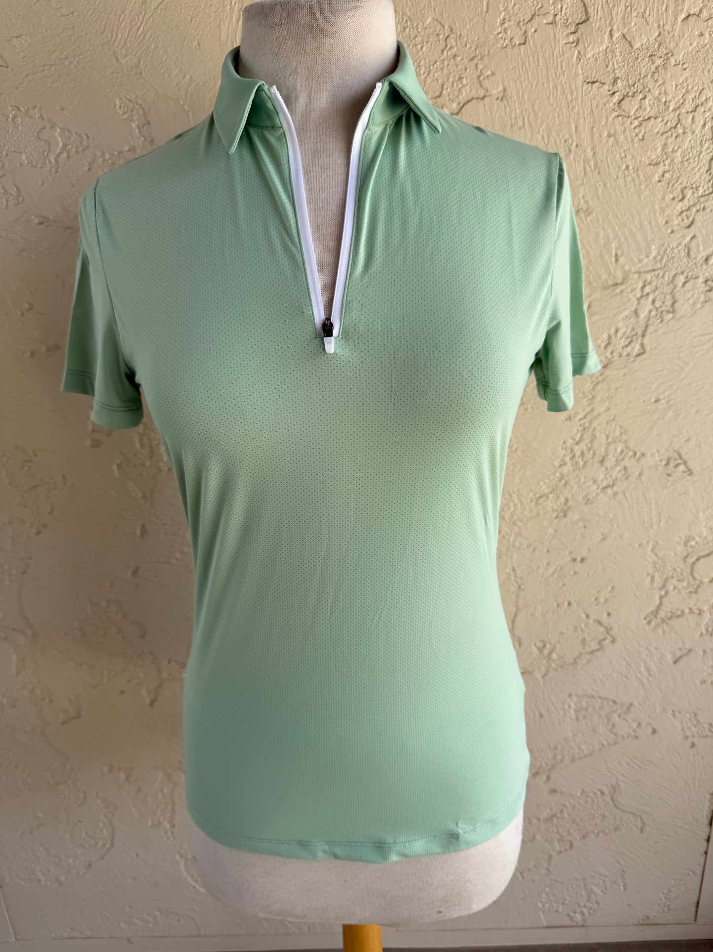 RG LIGHT WEIGHT TECH JERSEY ZIP POLO
