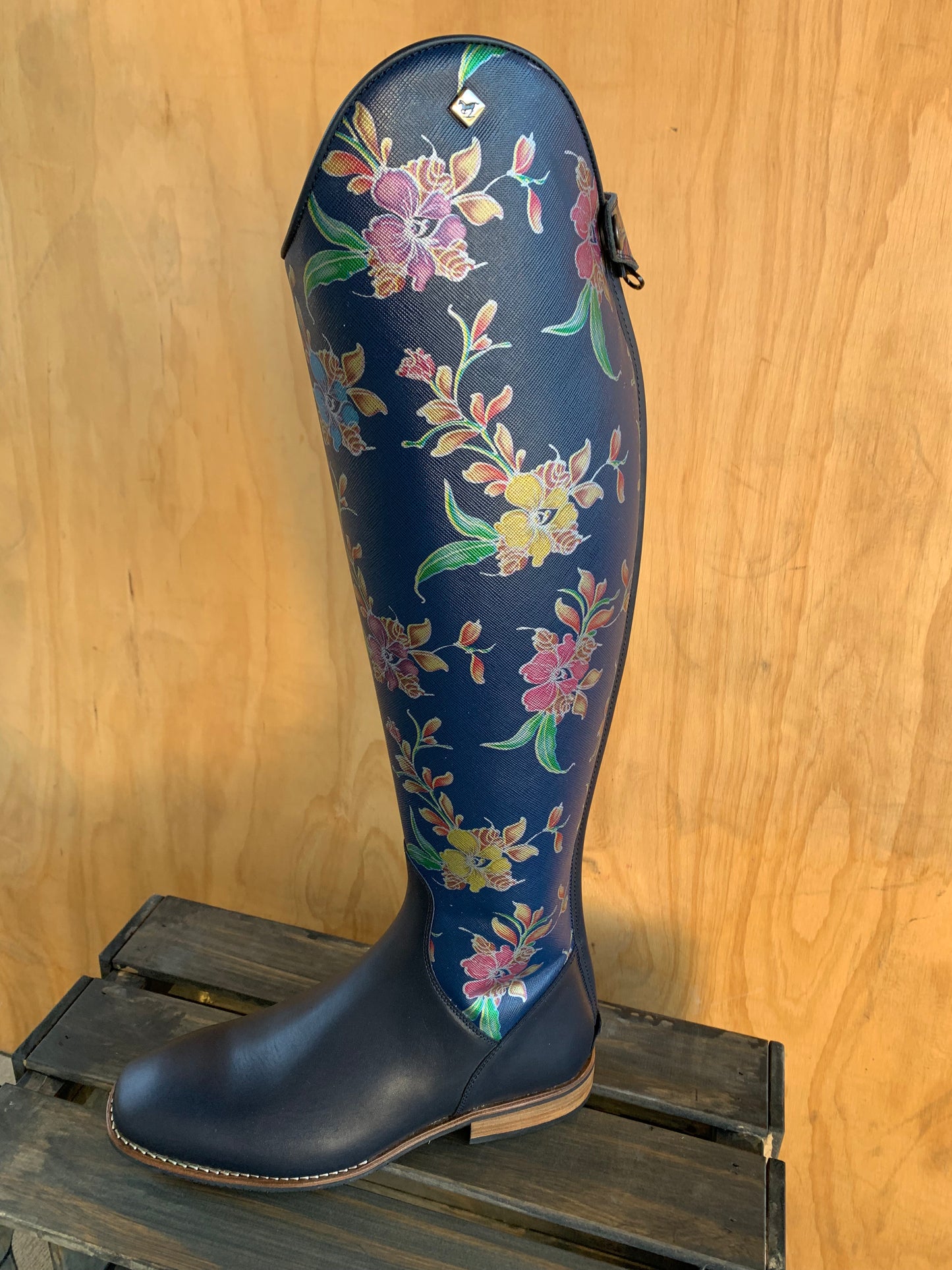 DENIRO JUMPER BOOT IN FLORAL BLUE