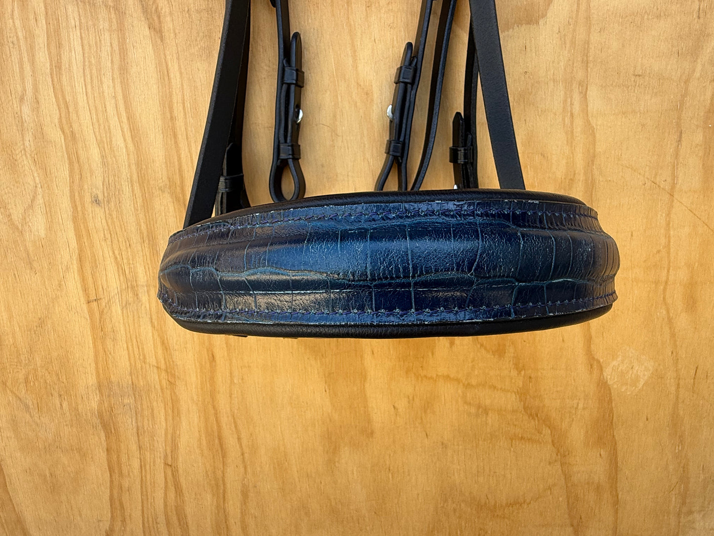 OTTO SCHUMACHER TOKYO DOUBLE WITH BLUE CROCO NOSEBAND
