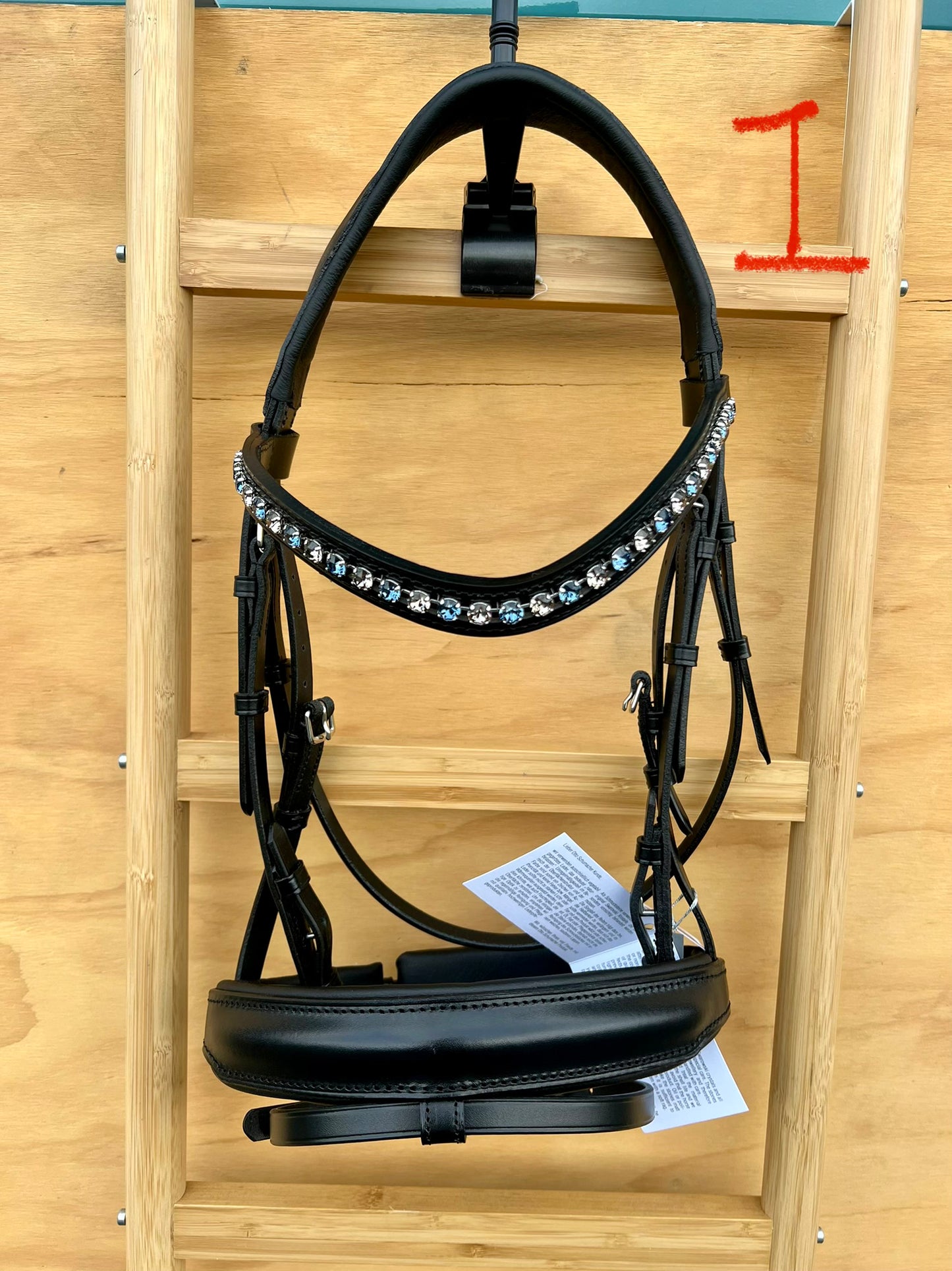 OTTO SCHUMACHER SNAFFLE TOKYO WITH BLUE AND GREY BROWBAND - COB
