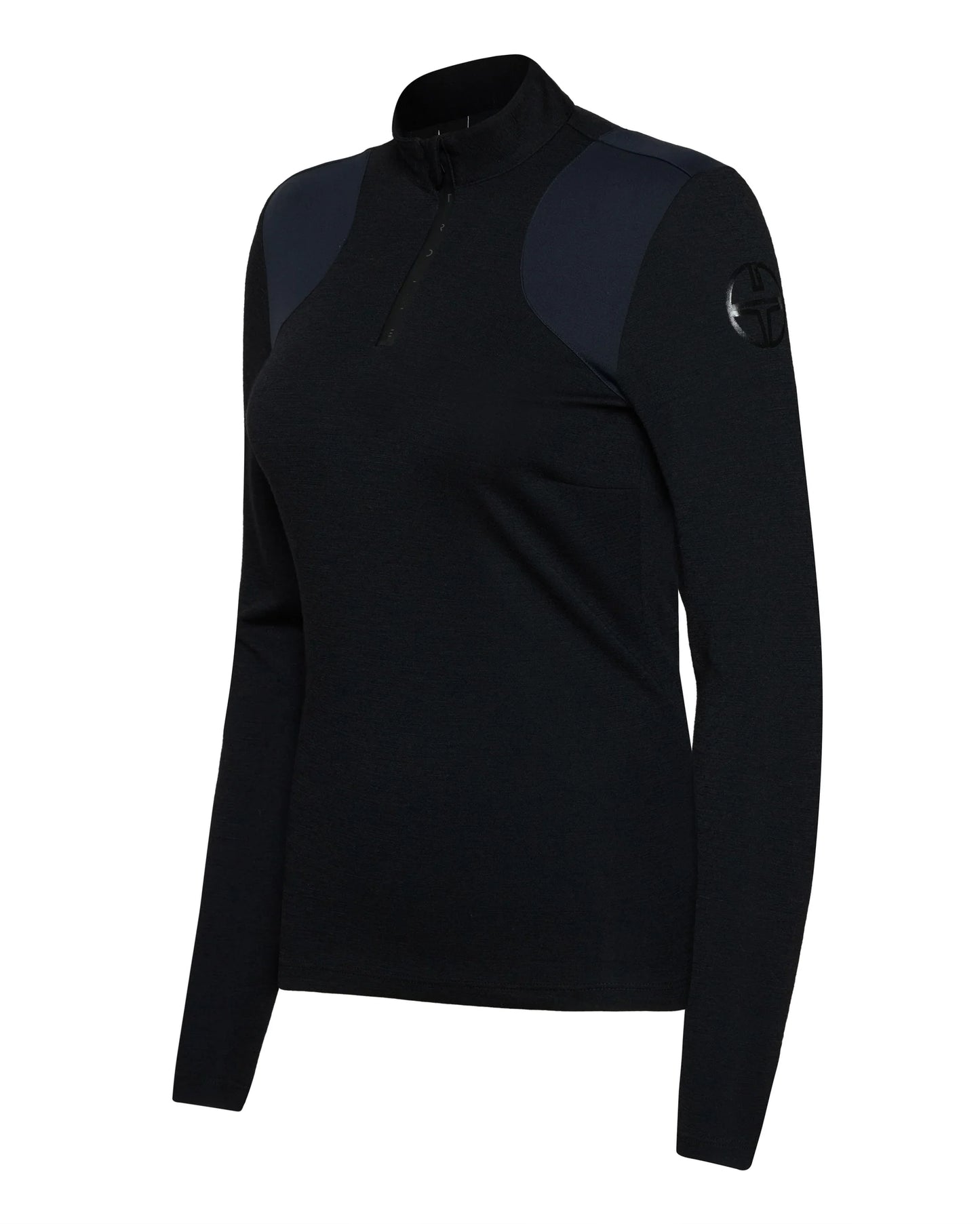 Trolle Technical Wool Long Sleeve Zipped Polo