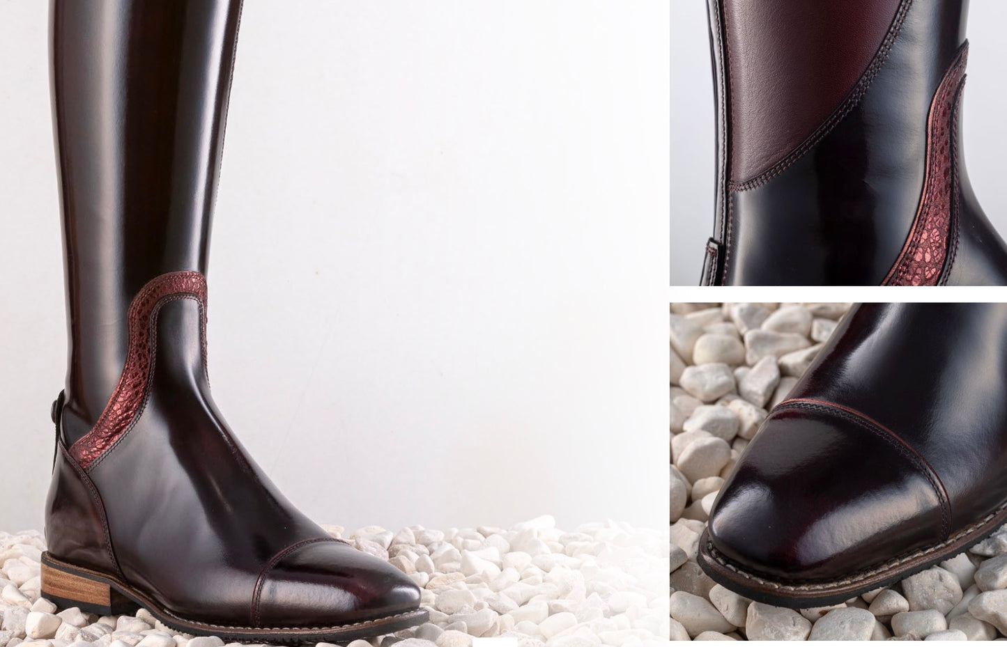 DENIRO ANKLE PIPING AND TOE CAP WITH PIPING