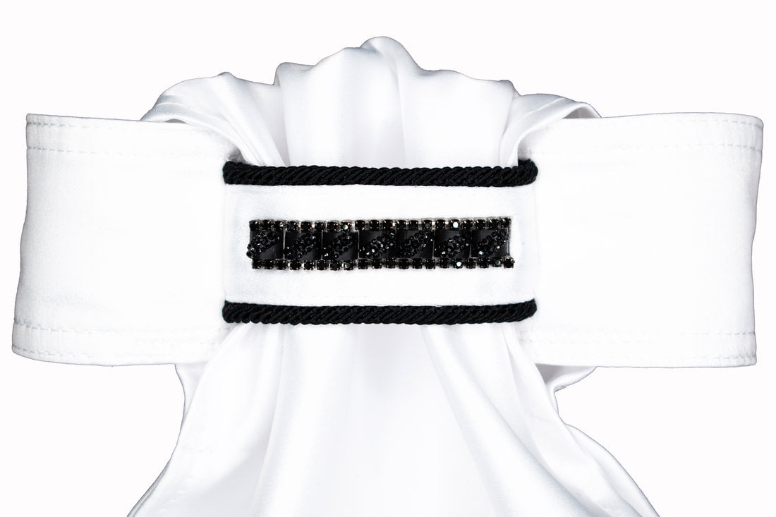 STOCK TIE RIBBON WITH CRYSTAL #15