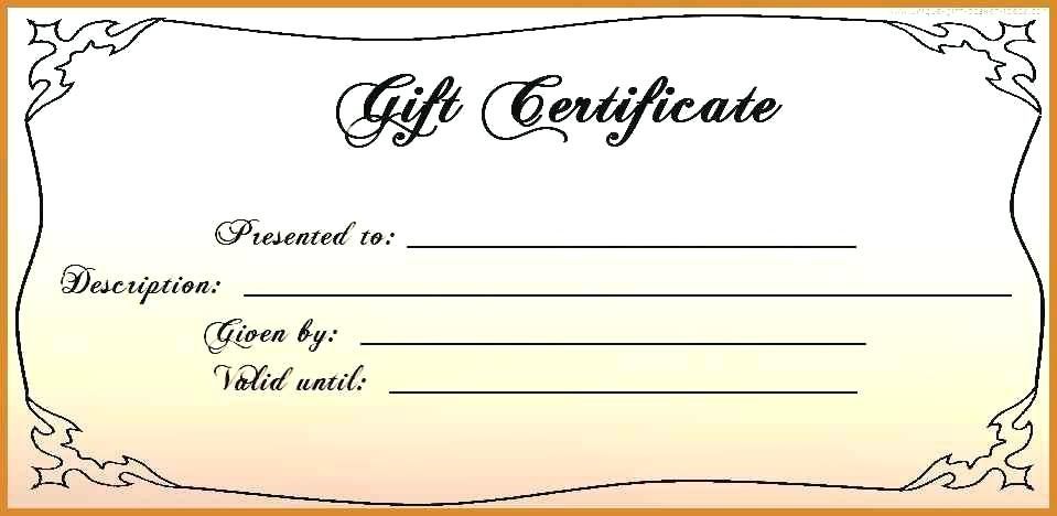 GIFT CERTIFICATE