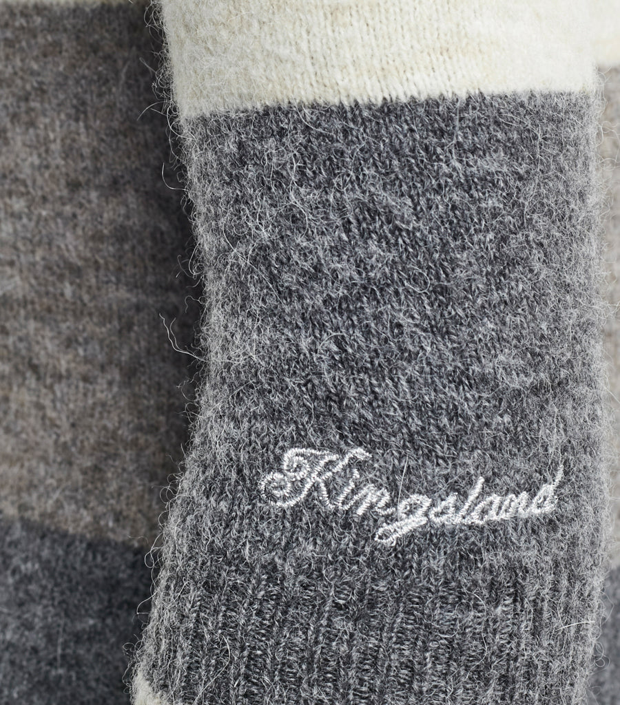 KINGSLAND WOOL KNIT SWEATER AZZURA