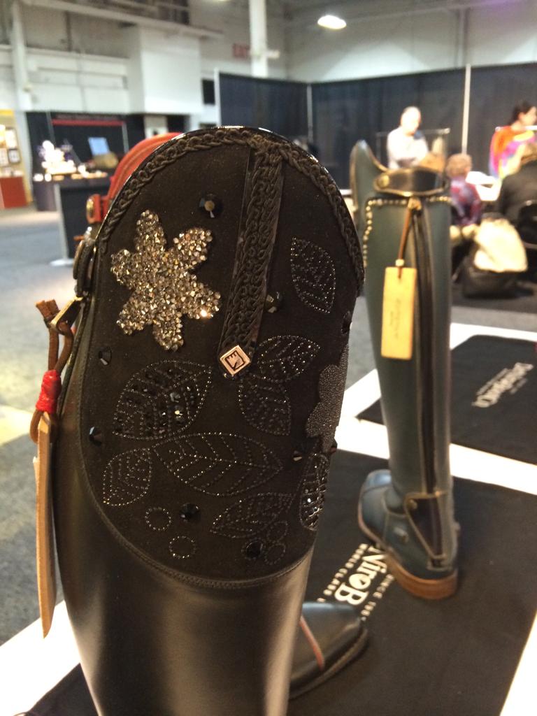 Deniro Boots With Flower Crystal Top