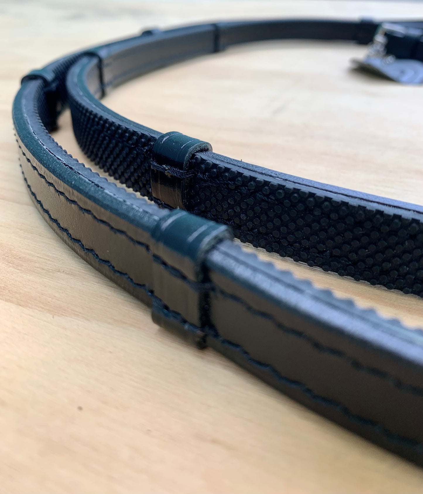 OTTO SCHUMACHER REIN RUBBER/LEATHER WITH STOPS