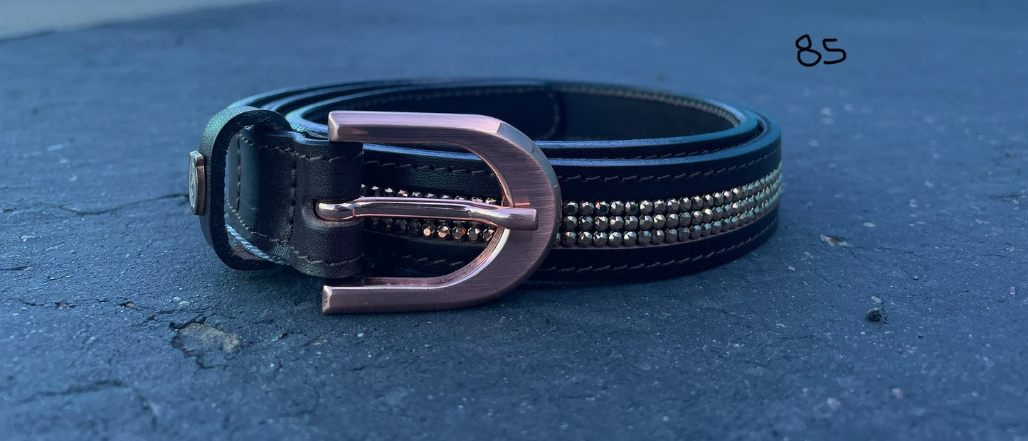 Otto Schumacher Finest Belt With Rose Gold Buckle