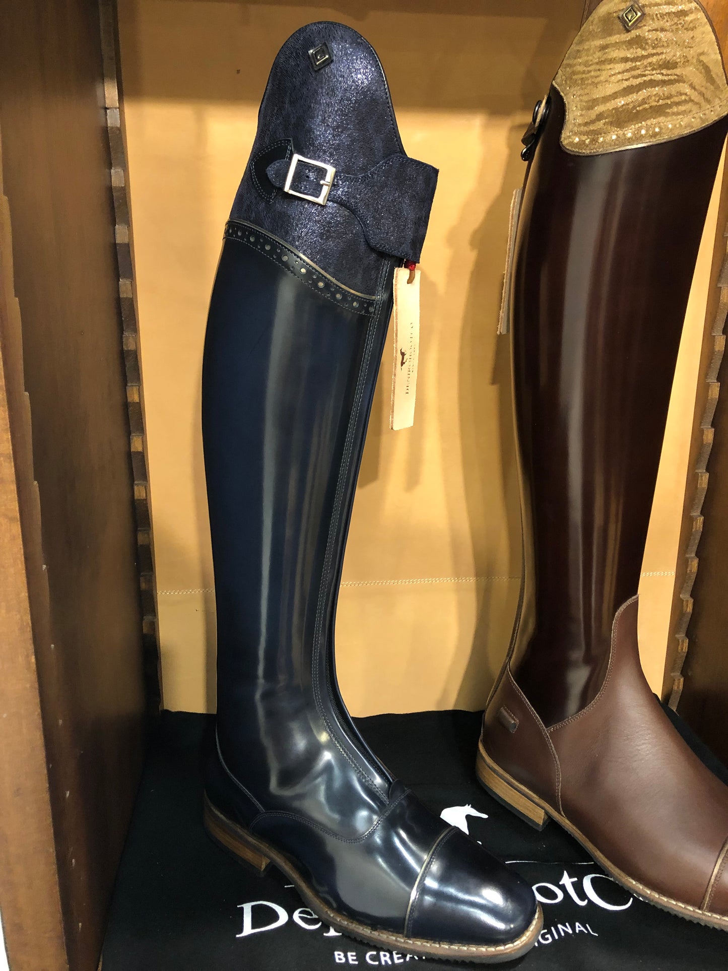 DENIRO POLO BOOT BRUSHED BLUE/CUSTOM TOP