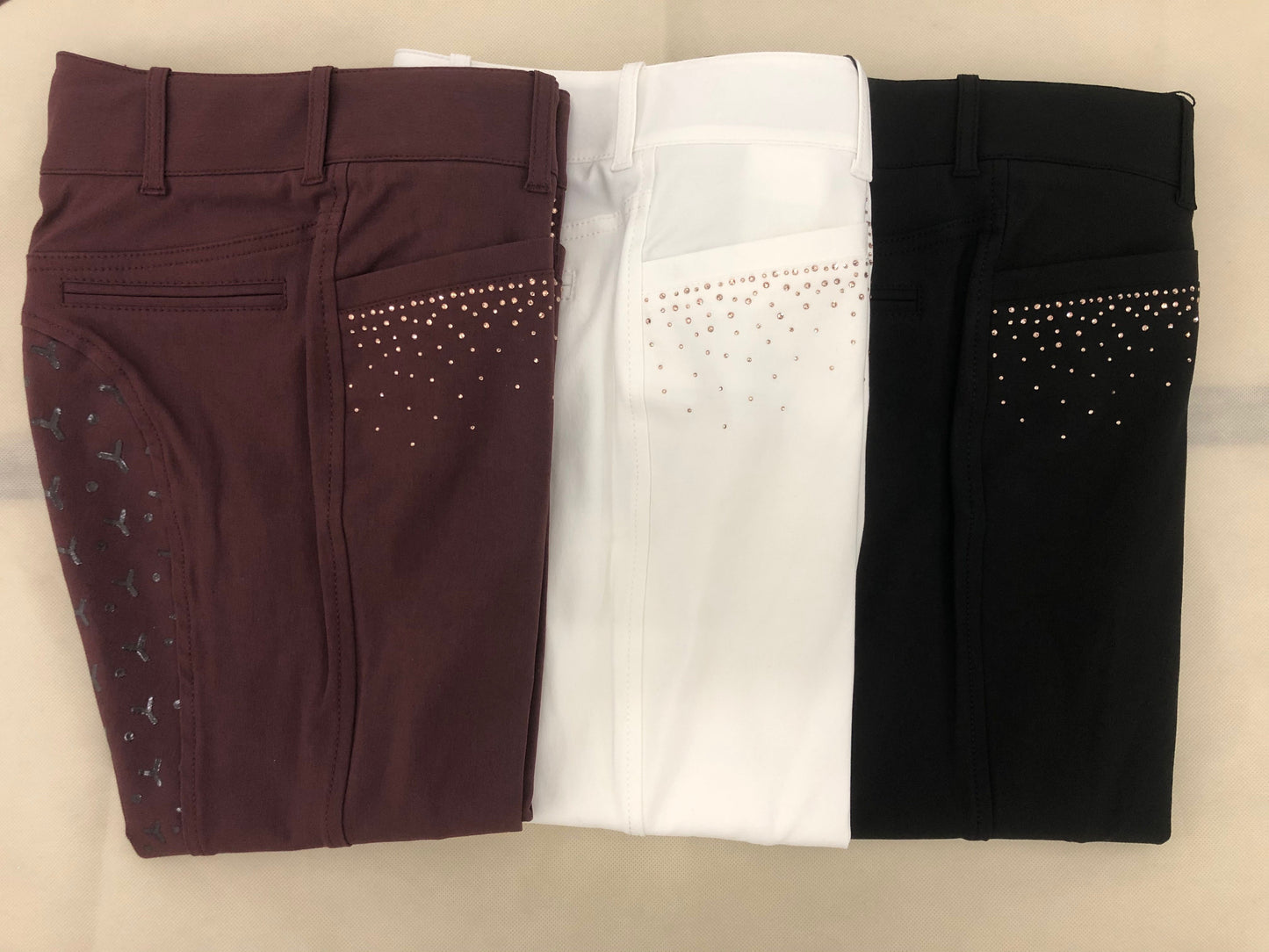 Equiline Full Grip Garie With Crystal Detail