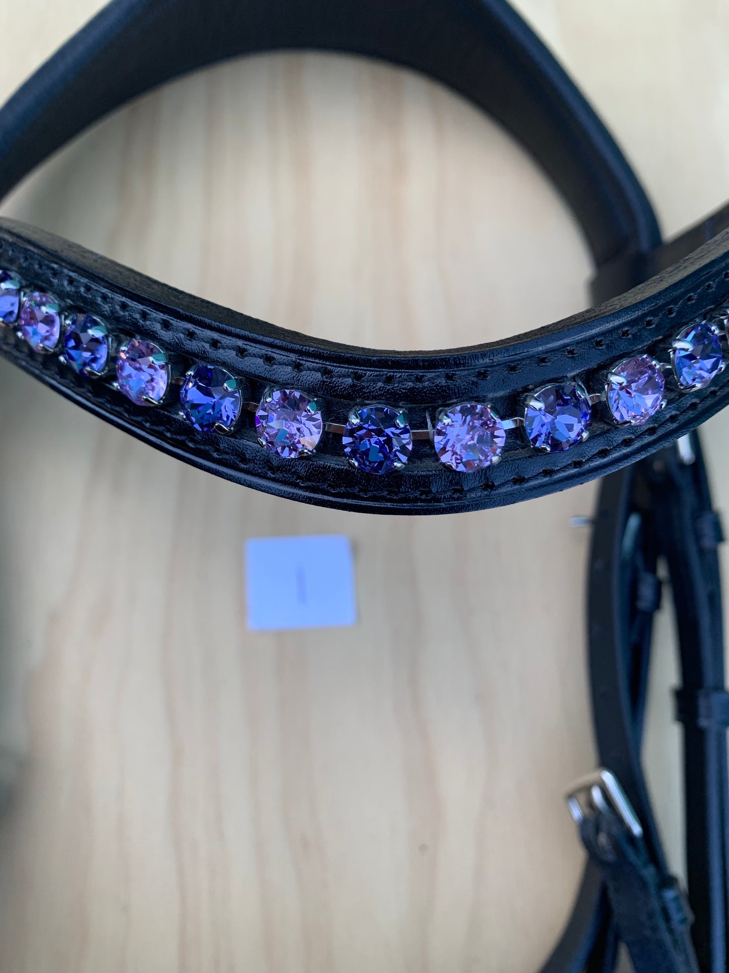 OTTO SCHUMACHER TOKYO SNAFFLE WITH PURPLE BROWBAND