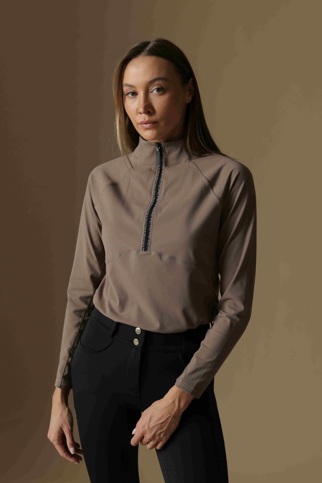 VALA CLOUDLINE 1/2 ZIP LONGSLEEVE TOP