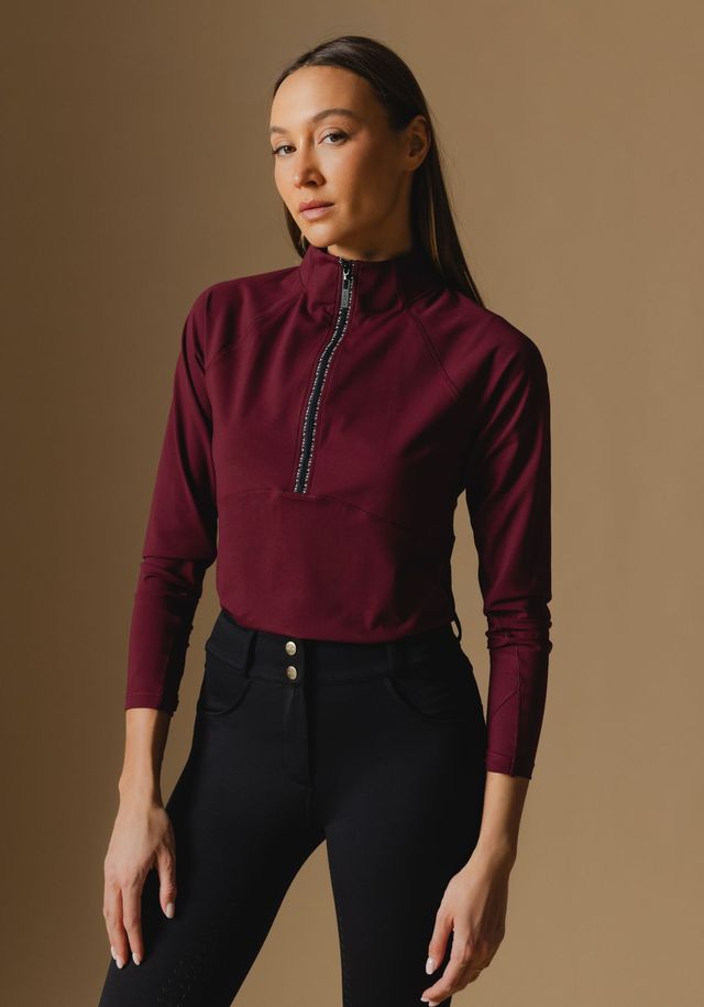 VALA CLOUDLINE 1/2 ZIP LONGSLEEVE TOP