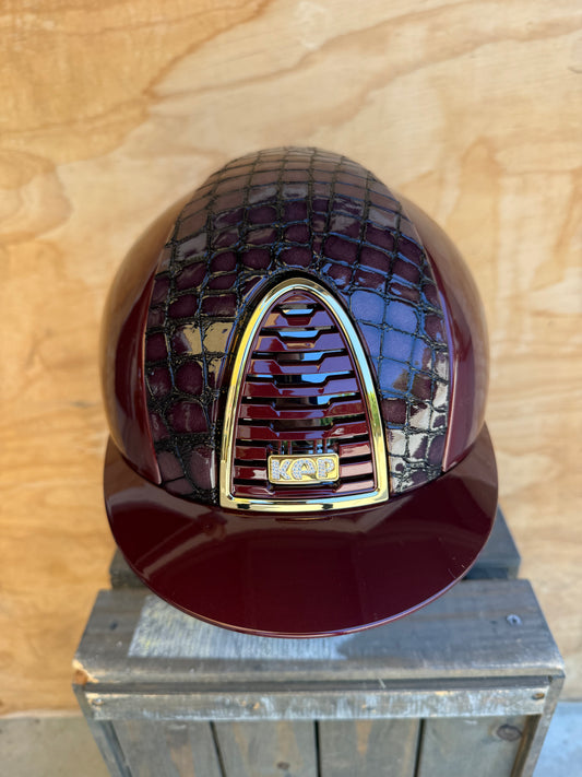 KEP POLISHED BURGUNDY WITH CUSTOM DENIRO LEATHER