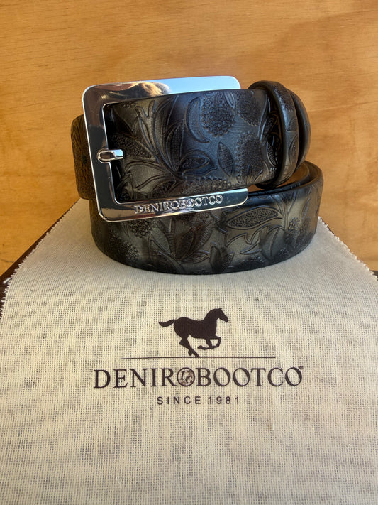 DENIRO BELT IN PATENT GRETA GREY