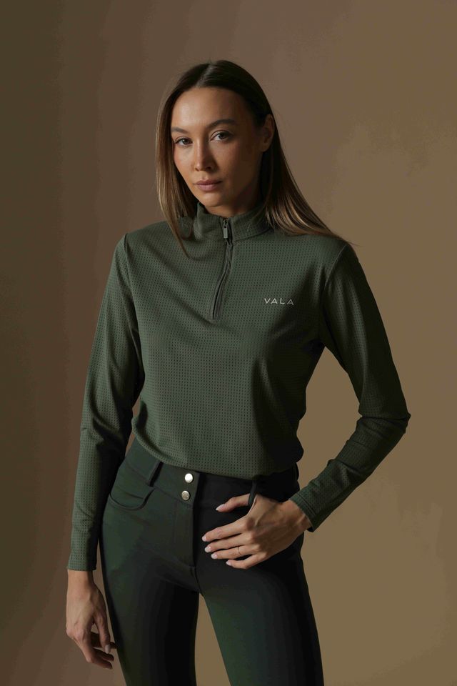 VALA ELSA MESH LONG SLEEVE ZIP UP