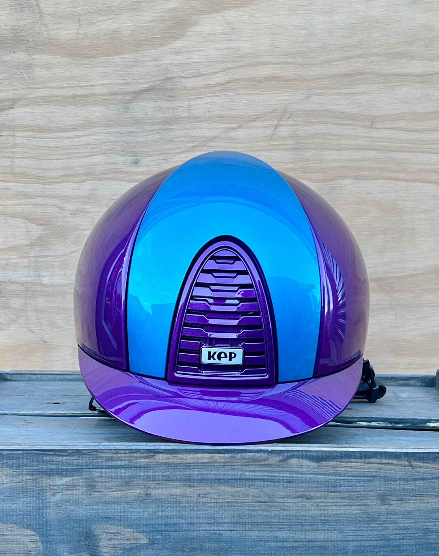KEP Helmet Metal Purple With Teal Insert