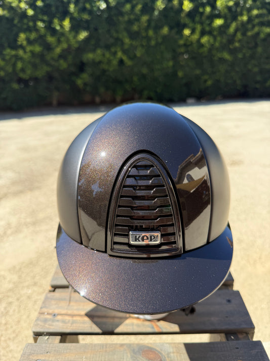 KEP POLISHED MATTE BROWN WITH POLISHED BROWN FRONT AND BRIM