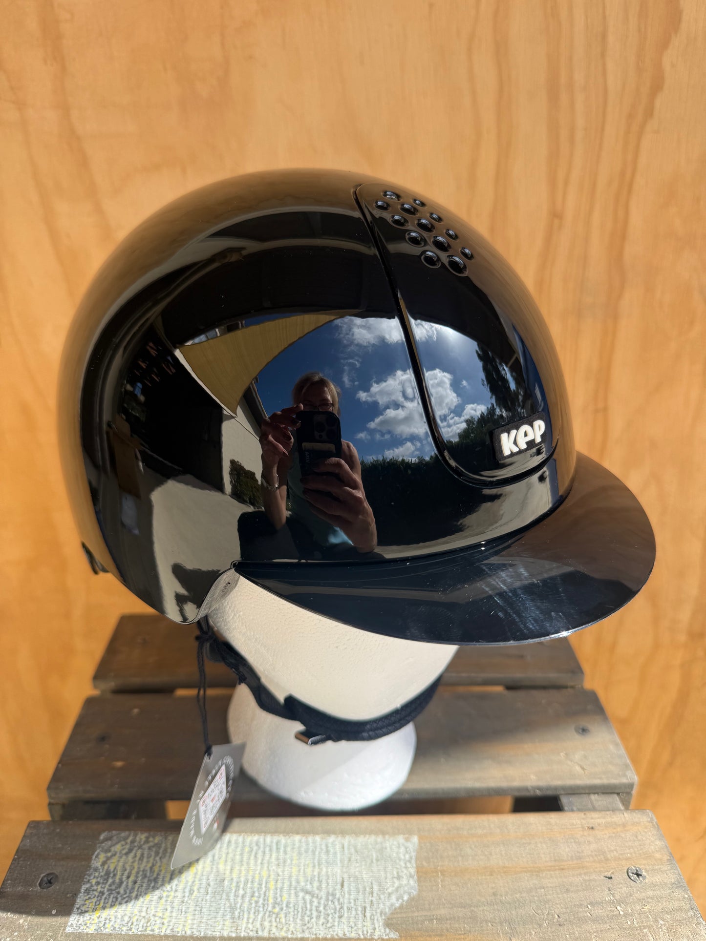 KEPPY KIDS HELMET POLISHED BLACK