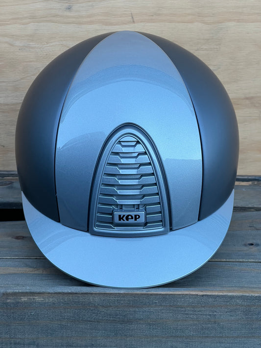 KEP Helmet Matte Grey With Light Metal Grey Insert