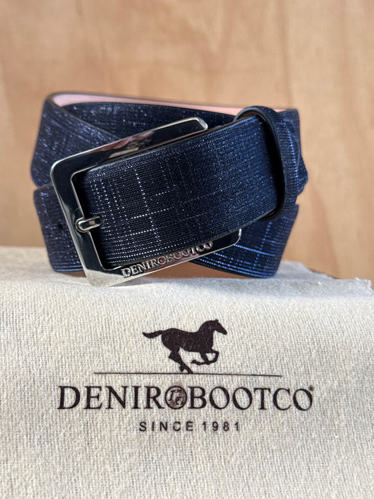 DENIRO BELT IN IRIDE NAVY