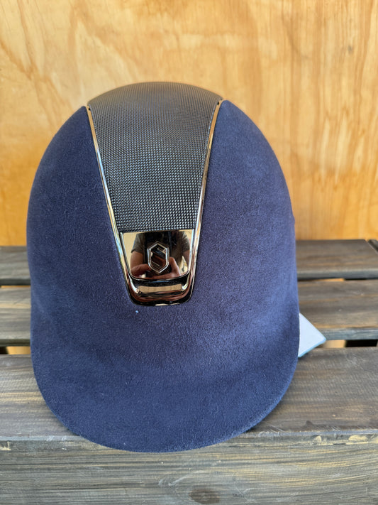 SALE!!! Samshield navy alcantara with shimmer top. Med shell