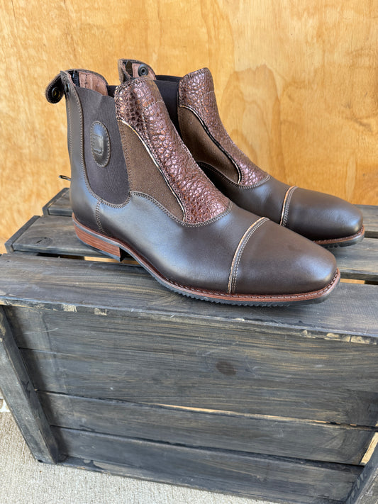 SALE!!!! DENIRO PADDOCK BOOTS IN BROWN STARDUST AND BG DETAILS, SIZE 42