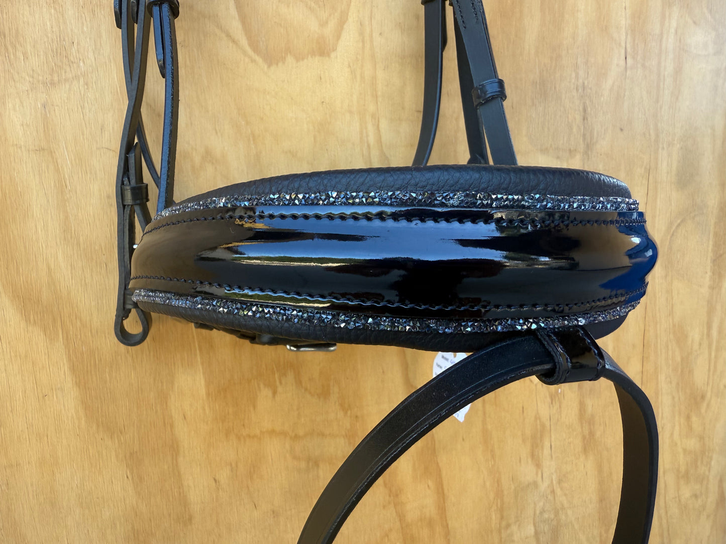 OTTO SCHUMACHER TOKYO SNFL PATENT NOSEBAND WITH CRYSTAL PIPING