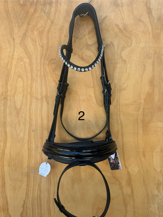 OTTO SCHUMACHER TOKYO SNAFFLE WITH FEEL GOOD NOSEBAND IN PATENT