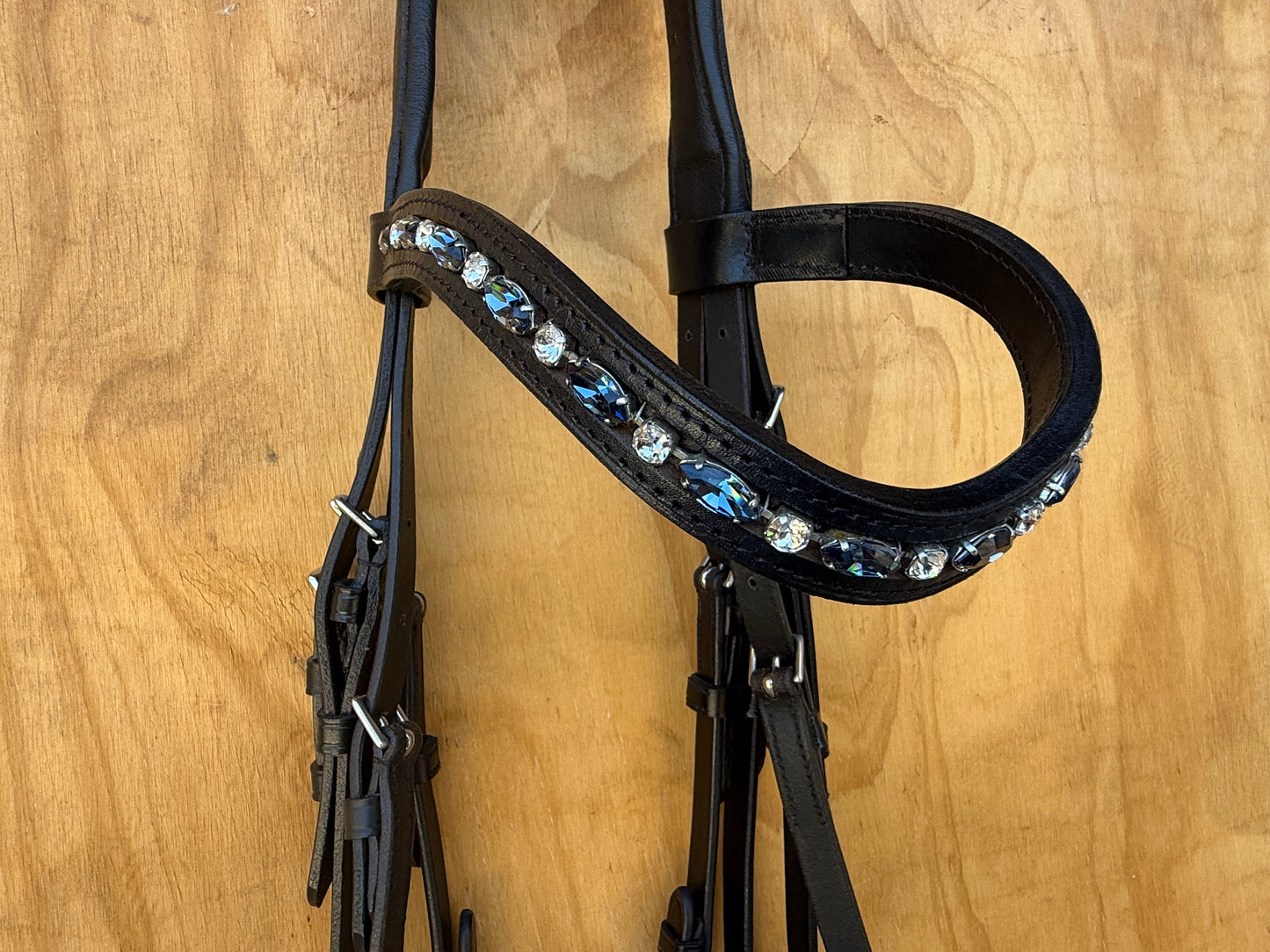 OTTO SCHUMACHER TOKYO DOUBLE WITH BLUE CROCO NOSEBAND