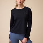 VALA MESH LONGSLEEVE CREW NECK TOP