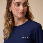 VALA MESH LONGSLEEVE CREW NECK TOP