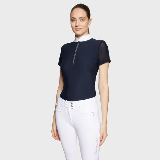 SAMSHIELD SHOW SHIRT ALIOSHA WITH CRYSTAL ZIPPER