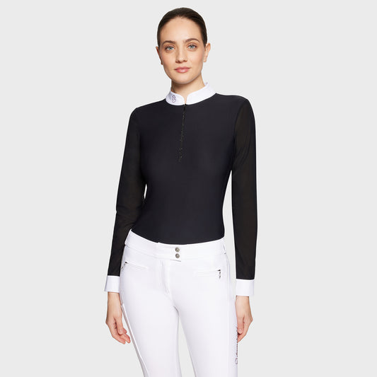 SAMSHIELD SHOW SHIRT ANOUCHKA WITH CRYSTAL ZIPPER