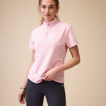 VALA ELSA MESH SHORT SLEEVE ZIP UP