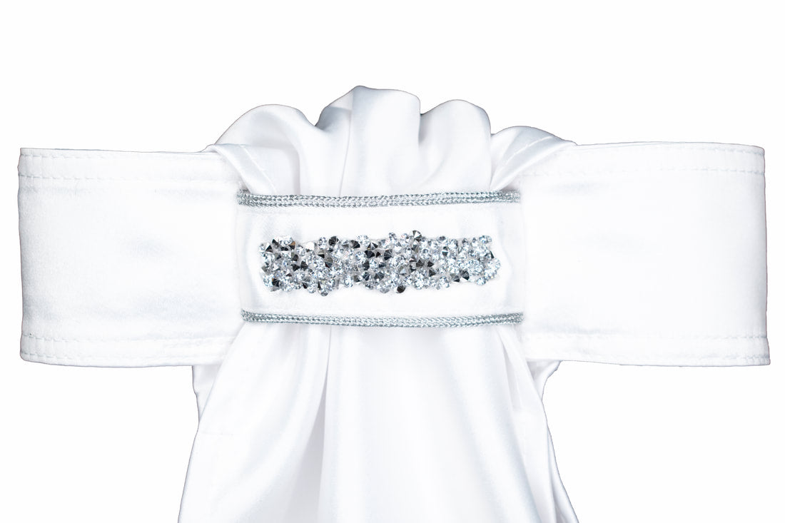 STOCK TIE RIBBON WITH CRYSTAL #36