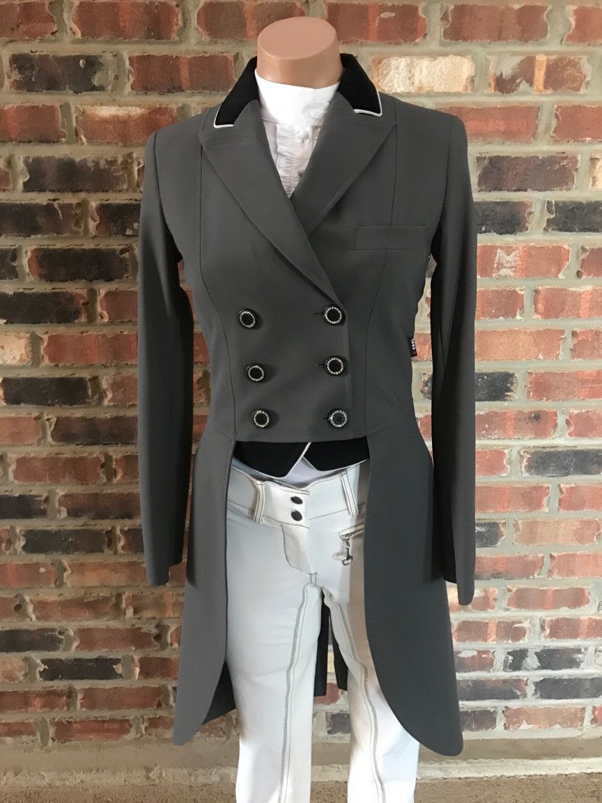 EQUILINE CADENCE TAIL COAT GREY