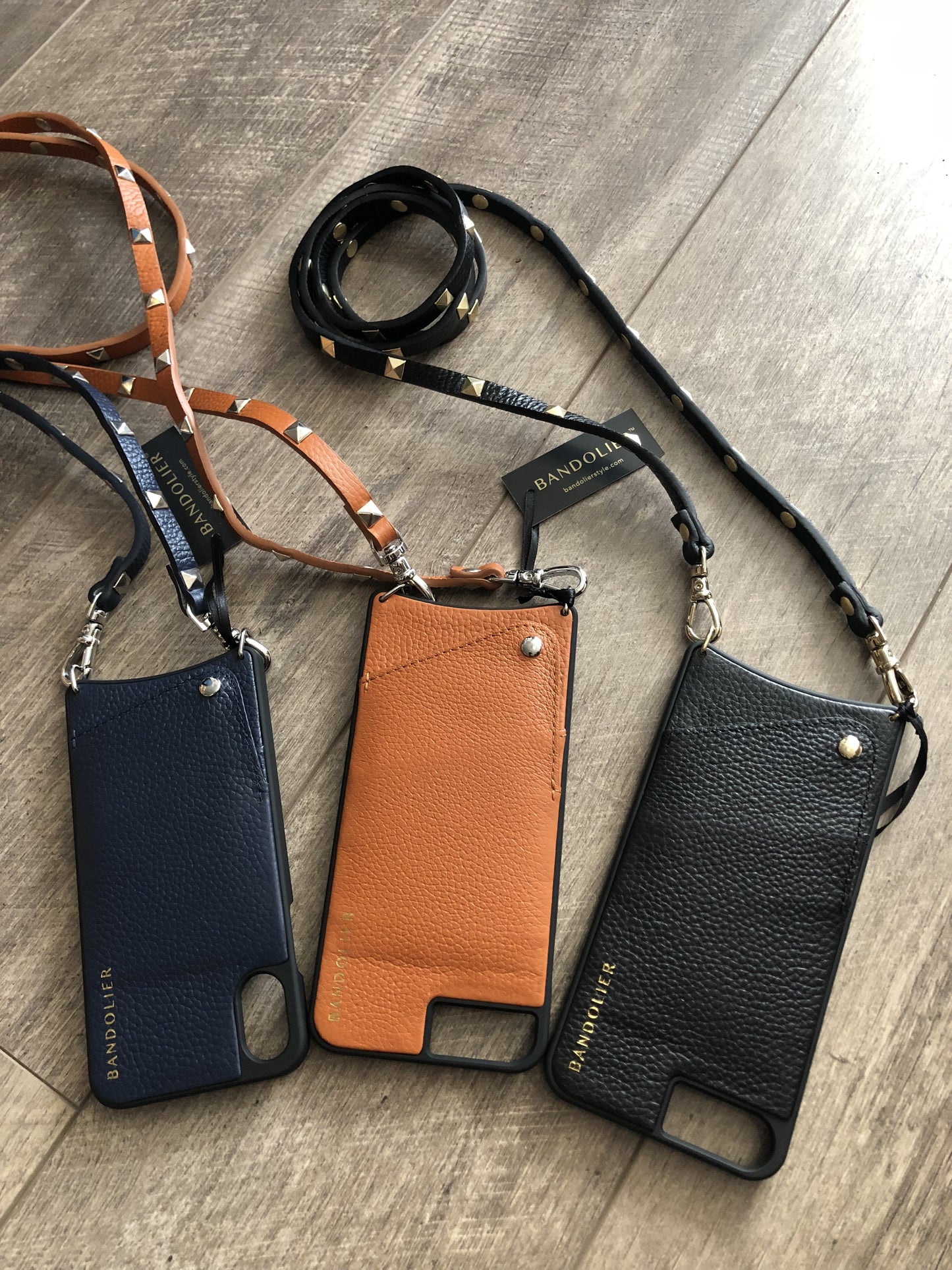 Shop Bandolier Plain Leather iPhone X iPhone XS iPhone XS Max iPhone XR by  SpringHill