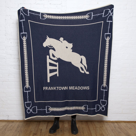 Eco Equestrian Jumper Personalized Throw