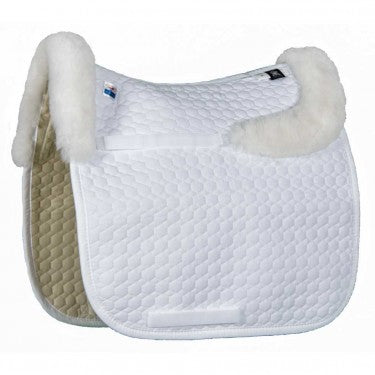 Mattes Dressage Pad With Sheepskin (bare flaps) and back trim