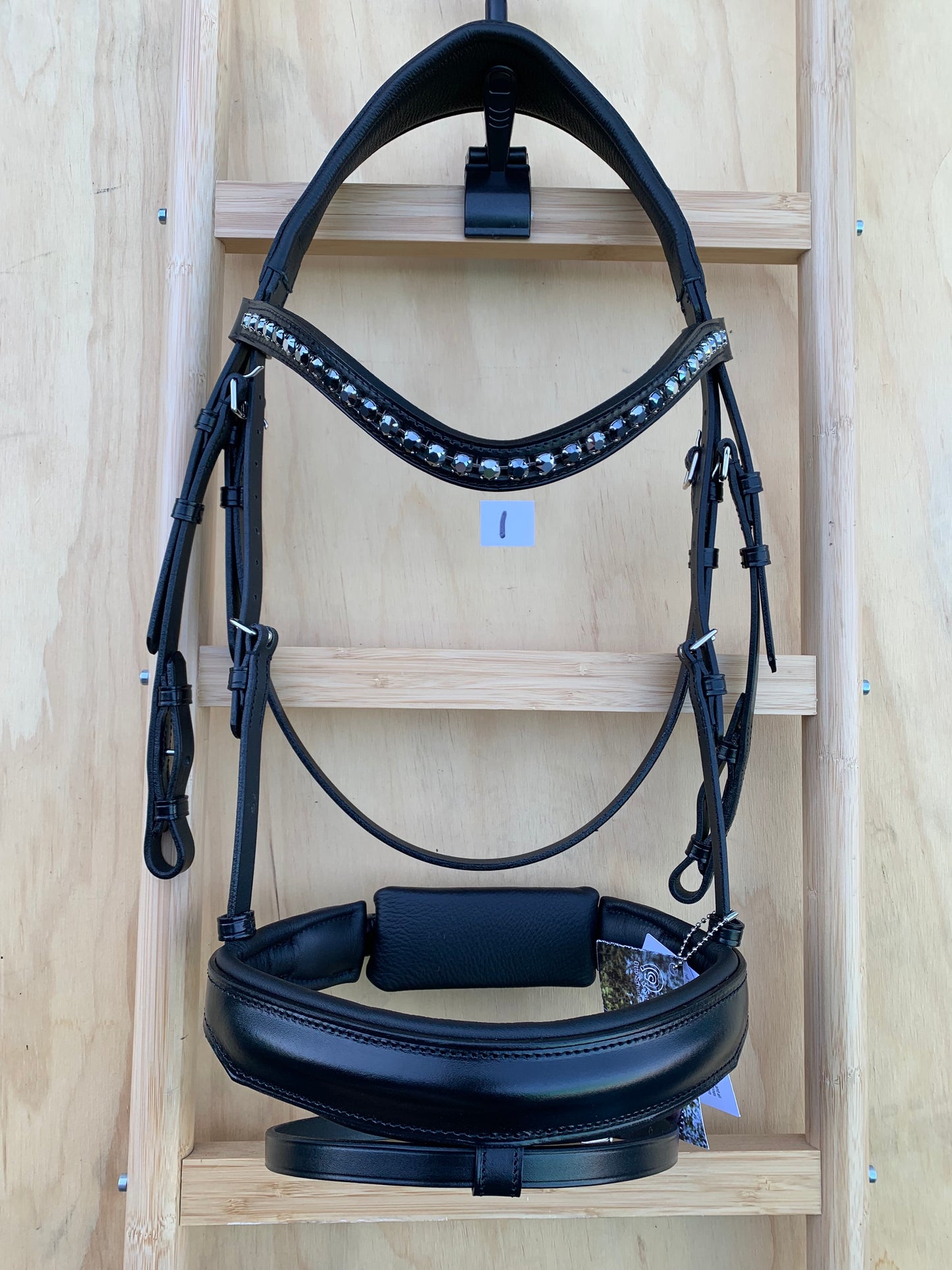 OTTO SCHUMACHER TOKYO SNAFFLE WITH JET HEMATITE BROWBAND