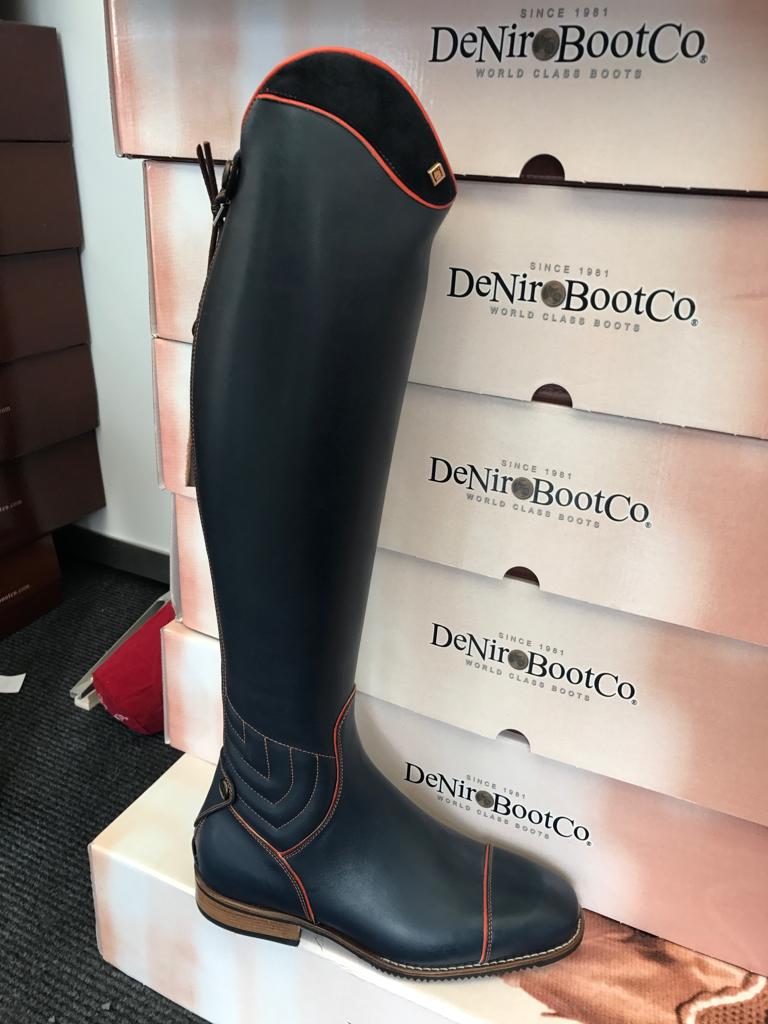 Deniro Boots With Piping Details And Ankle Insert